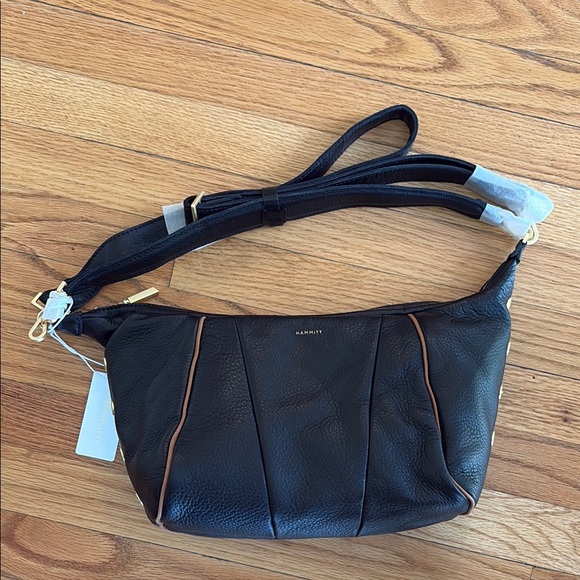 Hammitt Handbags - Hammitt Black and Brown Crossbody Bag with Adjustable Strap